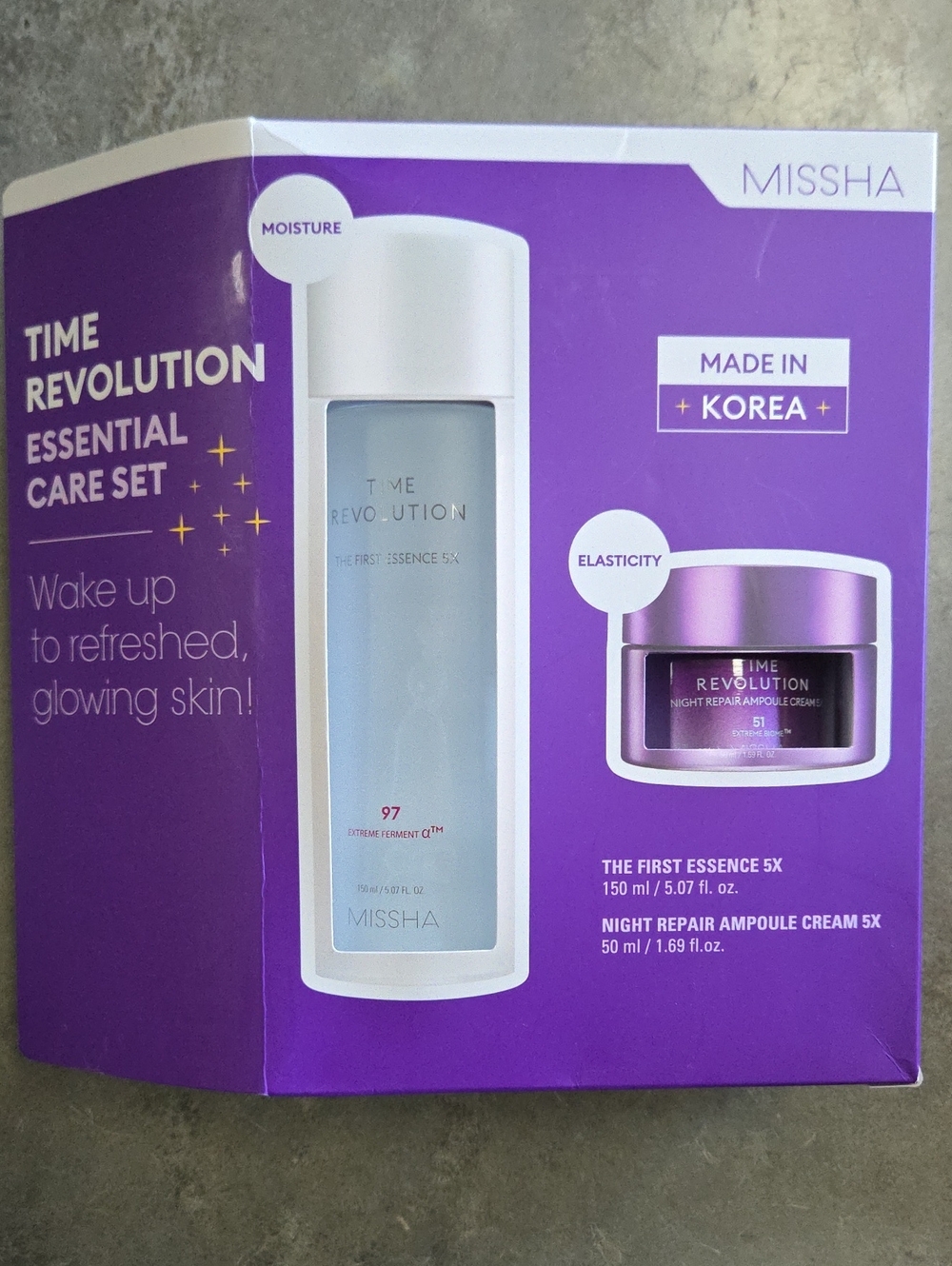 Missha Time Revolution Essential Care Set - Purple